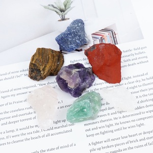 Nouveau produit Pierre précieuse en cristal Pierre de guérison naturelle Sept chakras Pierre brute Ensemble de bâtonnets de sélénite pour la décoration - Product Image 2