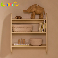 Estante de Pared Montessori de Madera Moderna, Estantería Flotante para Libros Infantiles, Organizador de Pared para Niños, Madera Sólida, Fabricante OEM
