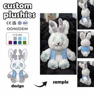 Peluches Personalizados con Logotipo, Fabricante de Juguetes de Peluche, <span class=keywords><strong>Alien</strong></span> Verde Personalizado con Ojos Espirales y Chaleco de Estrella, MOQ Bajo, OEM, ODM, Muñeco de Peluche - Product Image 2