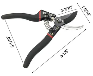 Snoeischaar, Professionele Tuin Gereedschap, Perfect Voor Hek En Tuinbouw, SK5 Staal Blade, grootte Van De Opening 1.9 Inch