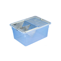 Cage d'élevage en plastique de haute qualité pour rats de laboratoire et oiseaux, avec cage pour perroquet, blanche transparente, taille personnalisée OEM