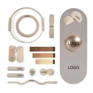 Kit d'accessoires de Pilates unisexe bande de résistance en tissu extensible de couleur personnalisée cercle magique bloc de Yoga anneau de Pilates <span class=keywords><strong>barre</strong></span> de gymnastique haltère - Product Image 4