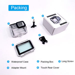 YEAH 50m <span class=keywords><strong>Go</strong></span> <span class=keywords><strong>Pro</strong></span> 13/12/11/10/9 boîtier de plongée tactile étanche pour Gopro Hero13 Hero12 Hero11 <span class=keywords><strong>Hero10</strong></span> Hero9 caméra noire - Product Image 6