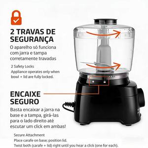 <span class=keywords><strong>Robot</strong></span> culinaire domestique, mini <span class=keywords><strong>hachoir</strong></span> alimentaire, <span class=keywords><strong>petit</strong></span> mais puissant, travail rapide grâce à 2 lames en acier inoxydable sécurisées, facile à nettoyer et à utiliser - Product Image 2