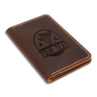 Porte-cartes de score de golf en cuir véritable fait à la main couverture de livre de Yardage personnalisée pour les golfeurs accessoires de golf cadeaux de fête des pères