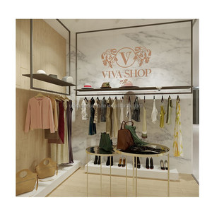 Estantería de exhibición para <span class=keywords><strong>tienda</strong></span> de ropa móvil, <span class=keywords><strong>muebles</strong></span> modernos de lujo para niños, tiendas de ropa increíble, venta al por mayor - Product Image 2
