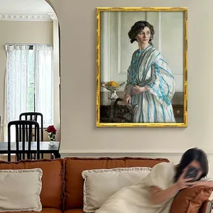 Wohnzimmer Dekor benutzer definierte Frauen gerahmte Wand kunst Porträt Leinwand Malerei gedruckte Kunst