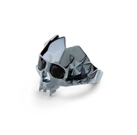 Loveher bijoux Vintage mode Vampire crâne anneau pour femmes en acier inoxydable anneaux 925 argent laiton bague de fiançailles pour cadeau