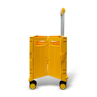 Chariot pliable à roulettes en PP, portable, avec poignée télescopique et roues pivotantes pour le shopping et le stockage (vente en gros)