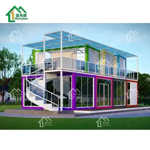 Combination design modular luxury prefab steel construction house