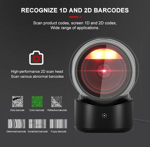 Máy Quét Mã Vạch Để Bàn Máy Quét Mã Vạch 2D Đa Hướng Rảnh Tay Từ Màn Hình Điện Thoại Di Động Máy Đọc Mã Vạch Cảm Biến Hình Ảnh Tự Động - Product Image 2
