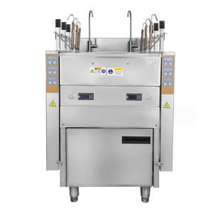 Vegetable Steam Boiler Pasta Cooker Comercial <b>Small</b> Gas Noodle Cooker with 2 <b>Baskets</b> - Product Image 3