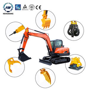 <span class=keywords><strong>Mini</strong></span>-excavatrice sur chenilles haute performance 6 tonnes HW60 - <span class=keywords><strong>Godet</strong></span> de 0,21 m³ certifié CE ISO à faible consommation de carburant pour la construction/l'agriculture - Product Image 1