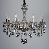 Europäische Art Glas Kristall LED Pendel leuchte moderne hochwertige Lampen für Wohnzimmer Luxus große K9 Kerze Kronleuchter Licht