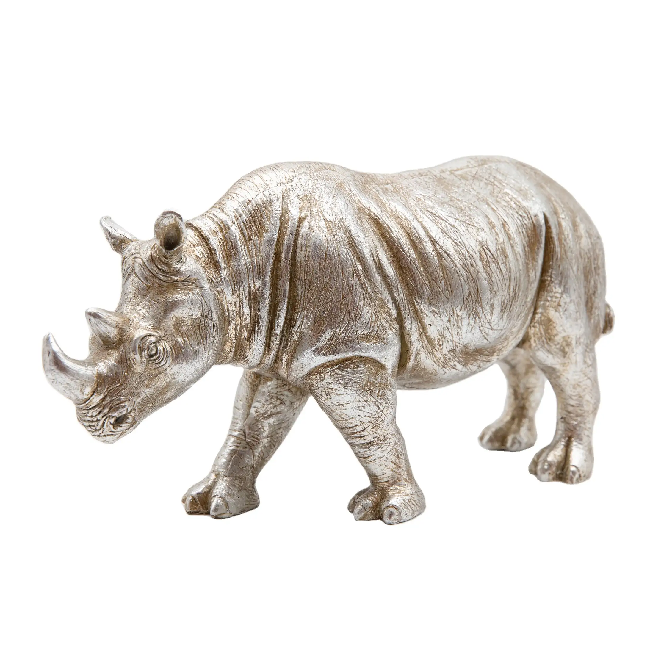 تخصيص اليدوية الحلي بوليريسين سطح المكتب المنزل ديكور للطاولات مخصص تمثال الراتنج واقعية وحيد القرن الحيوان النحت