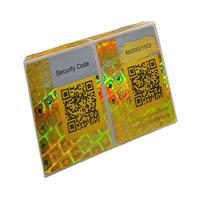 Etiquetas de Seguridad con Holograma Personalizadas con Función de Rascar y Código QR Variable