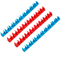 Pince de tuyau d'électricien en PVC en forme de U Pince de tuyau d'enfilage d'électricien Pince fixe en plastique Technique de coulée de carte de rangée parallèle