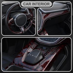 CARLAS 1.52*16m Precio al por Mayor, Vinilo <span class=keywords><strong>Rojo</strong></span> de Fibra de Carbono Forjado, Película Protectora de Pintura Automotriz TPU Ultra Brillante, PPF de Carbono, Película de Carbono - Product Image 1