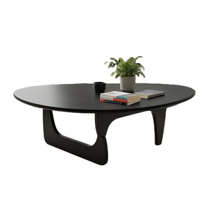 Rắn bằng gỗ hiện đại tam giác Bàn cà phê, độc đáo sôi nổi Bàn cà phê cho phòng khách, hình bầu dục giữa centry không thường xuyên trừu tượng bàn trà - Product Image 1