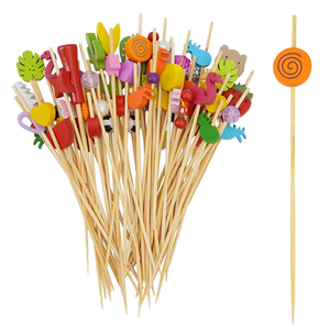 أعواد أسنان خشبية ملونة للزينة على شكل شخصيات كرتونية لعيد الميلاد، صديقة للبيئة وقابلة للتحلل من الشركة المصنعة - Product Image 4