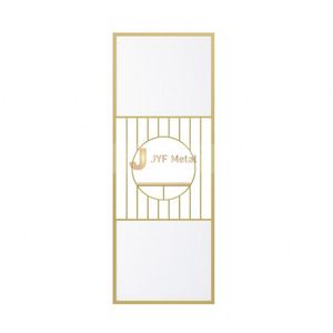 Cloison en acier inoxydable, fabrication sur mesure, séparateur de pièce classique, séparateur de hall d'hôtel - Product Image 2