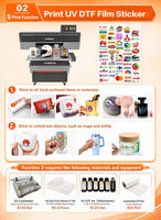 Precio Directo de Fábrica, Impresora Plana UV A1 6090/9060/60*90cm de Tamaño Pequeño para Botellas, Cajas de Metal, Fundas de Teléfono, Bolígrafos