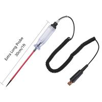 6-12V Extra Long Sonde Testeur de Circuit de Voiture 12 'Bobine Piercing Sonde Fusible Outil de Test Heavy Duty Light Test