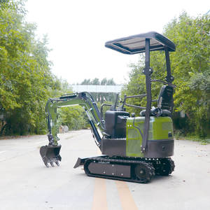 Mini-excavatrice compacte de 1 tonne, petite pelle sur chenilles pour travaux de paysagisme, d'agriculture et de construction - Product Image 5