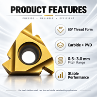 High Performance Acme Threading Inserts M4 Threaded Inserts Insert 22er 4 Acme for Stainless Steel
