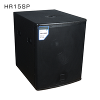 HR15SP Caisson de basses actif 15 pouces 1000W avec contrôle DSP, haut-parleur de basses PA haute puissance pour location de scène et sonorisation en direct