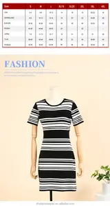 Custom Classic Black And White Striped Knit Short Sleeve Women's Sweater Dresses