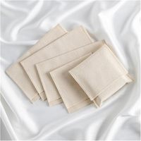 Sachets en toile de coton naturel et lin avec fermeture enveloppe, pochettes cadeaux personnalisables en gros pour emballage de pot-pourri, herbes et thé