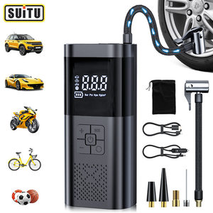 Gonfleur de pneus de voiture électrique portable 12V 80W avec écran LCD, charge par type C, monocylindre ST-5509 - Product Image 2