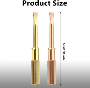 Tournevis à tête plate en acier inoxydable avec embout magnétique pour la réparation de bijoux DIY, composants OEM - Product Image 4