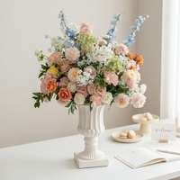 Fleurs artificielles toucher réel Couleurs printanières : Gladiolus, Calla Lily, Amaranthus pour centre de table, guirlande de fleurs suspendue pour allée, intérieur/extérieur