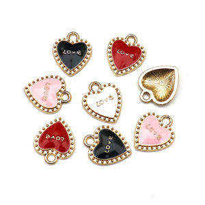 Pendentifs Cœur en Alliage de Zinc, Breloques Cœur pour Bijoux DIY, Accessoires Unisexe, Cadeau, Porte-clés, Chaîne de Téléphone - Product Image 2