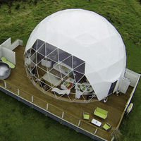 Dôme igloo transparent pour l'extérieur, maison géodésique pour le glamping, les hôtels, les centres de villégiature et les événements