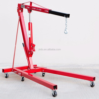 Chèvre de Levage Moteur Pliable 360 Degrés Hydraulique de 1 à 3 Tonnes pour Atelier, Mini Grue Moteur