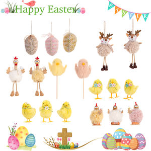Juguetes de animales de fieltro de feliz Pascua personalizados lindo <span class=keywords><strong>pollito</strong></span> de peluche para juegos de niños y regalos decorativos - Product Image 3