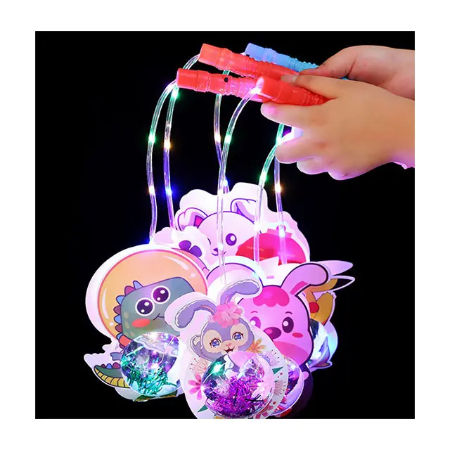 2023 Neues Design Leuchten Spielzeug Blinkende Zauberstäbe Mit Stick für Kinder LED Glowing Leuchtende tragbare Wellen kugel tragbare Laterne