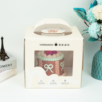 Boîte à dessert personnalisée OEM, boîte en carton pliable, design anti-fuite, fabricant d'emballages pour desserts, conteneur pour cupcakes et pâtisseries