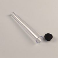 Tubes en plastique PP transparents 19*116 mm, tubes coniques à sécurité enfant avec bouchon