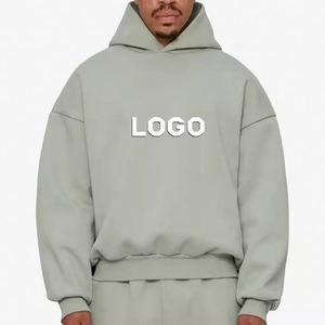 Sudadera con Capucha Personalizada de Estilo Urbano, 100% Algodón, de Alta Calidad, Gruesa, 400 420 450 500 600 Gsm, Sudadera Corta Extra Grande para Hombre - Product Image 1