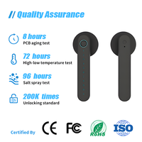 Serrure de porte intelligente Vertexis Tuya WiFi Cloud, empreinte digitale, sans clé, application TTlock, contrôle à distance, alliage d'aluminium pour porte en bois, maison intelligente