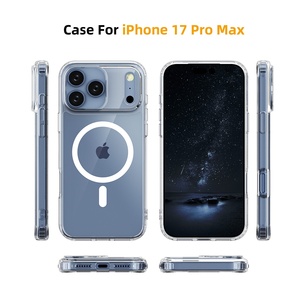 <strong>Ultra</strong>-<strong>Thin</strong> Blue TPU PC Double-Layer Magnetic Levitation for iPhone 17 New Series <strong>Phone</strong> <strong>Case</strong> Super Shockproof High <strong>Transparency</strong> - Product Image 4