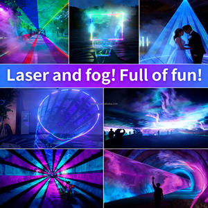 Laser-Rauch-Projektions-Kombination, Kreative Lichtshow für Bühne, Öffentliche Kunst, Professionelle Laser-Nebelmaschine für Konzerte & Hochzeiten - Product Image 3