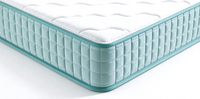Matelas à ressorts ensachés vert clair avec bordure, matelas compressible enroulable pour la maison, les gîtes et les hôtels