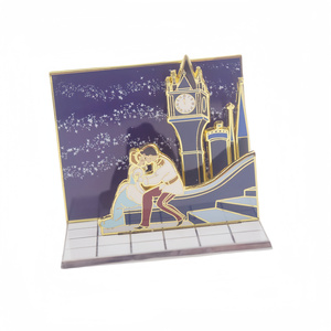 เข็มกลัดติดเสื้อลายนกฟลินน์รูป<span class=keywords><strong>เจ้า</strong></span><span class=keywords><strong>หญิง</strong></span>ราพันเซลเข็มกลัดติดเสื้อลายคู่รักเข็มกลัดเคลือบแบบแข็งติดปกเสื้อเพิร์ลกลิตเตอร์ตามสั่ง - Product Image 4