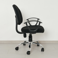 Chaise de bureau ergonomique moderne avec siège pivotant et élévateur Chaise d'étude confortable en tissu pour une assise prolongée