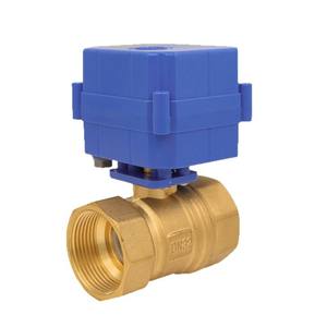 Válvula de Bola Eléctrica Miniatura de Alto Torque, Totalmente de Cobre, DN32, Control de Agua y Ácido, 5V 12V 24V 220V, Alta Temperatura, Personalizable, OEM - Product Image 2